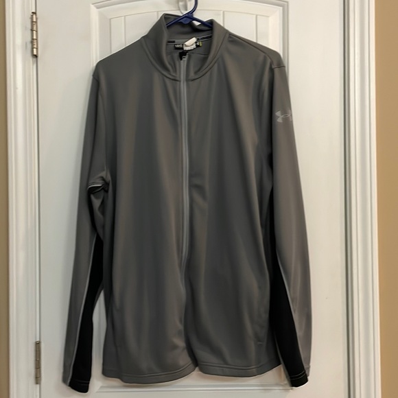 Under Armour Other - Mens large gray zip up Under Armour jacket. Black accents on sleeves.
